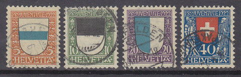 Switzerland 1922 Pro Juventute SG J20/23 Children's Fund Used