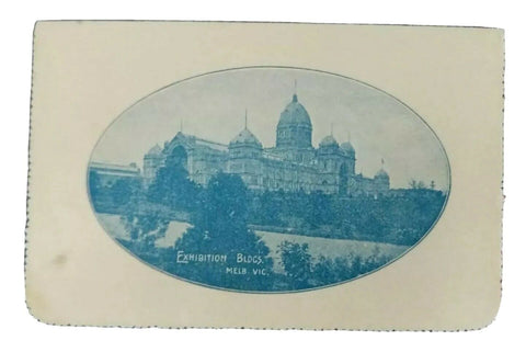 Australia Letter card 1d KGV Full Face Exhibition Buildings Melbourne LC 10-46