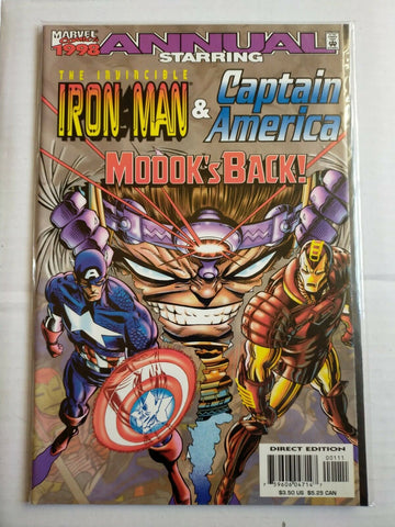 Marvel Comic Book 1998 Annual The Invincible Iron Man & Captain America