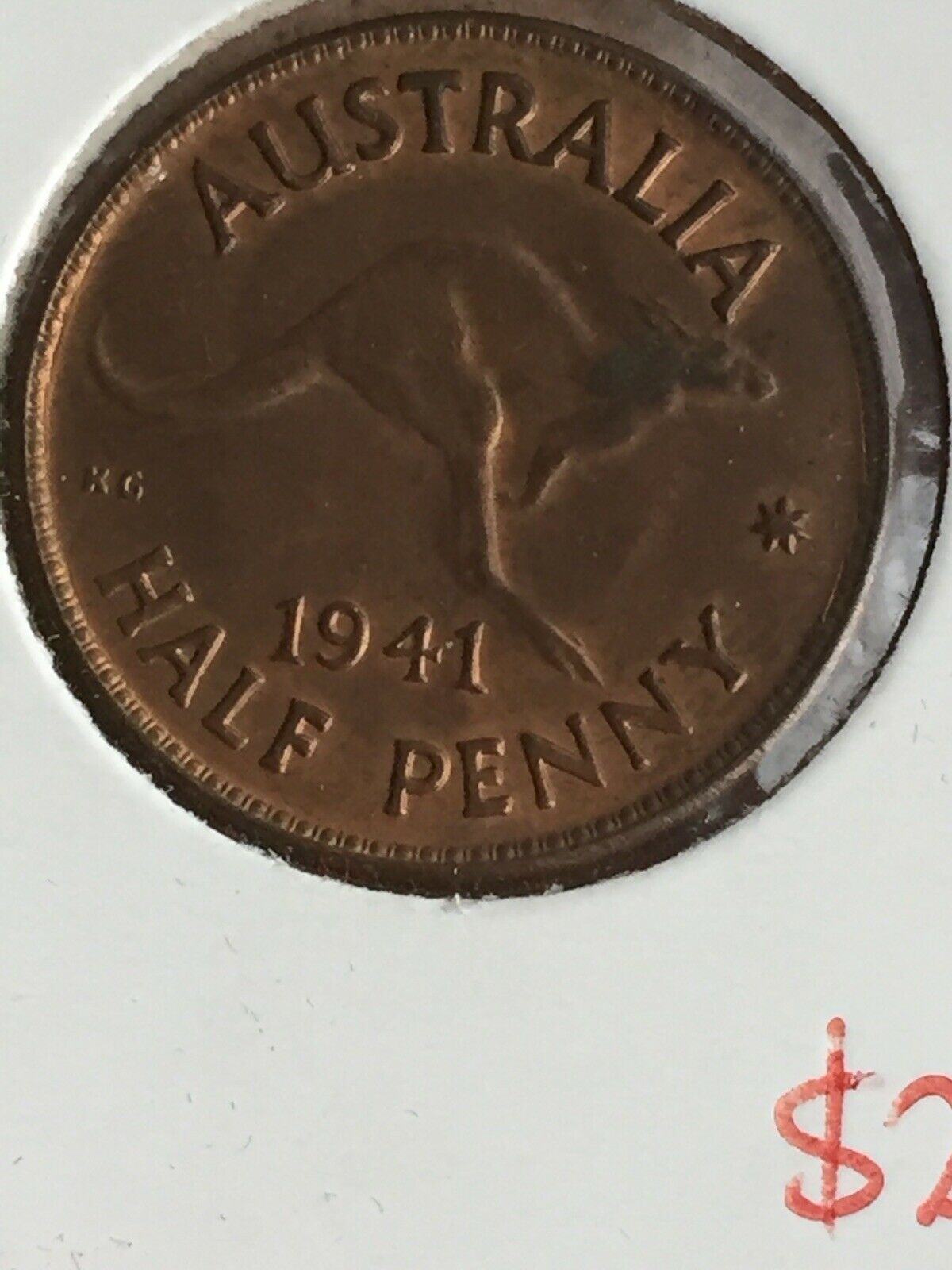 AUSTRALIA 1941 Halfpenny Uncirculated