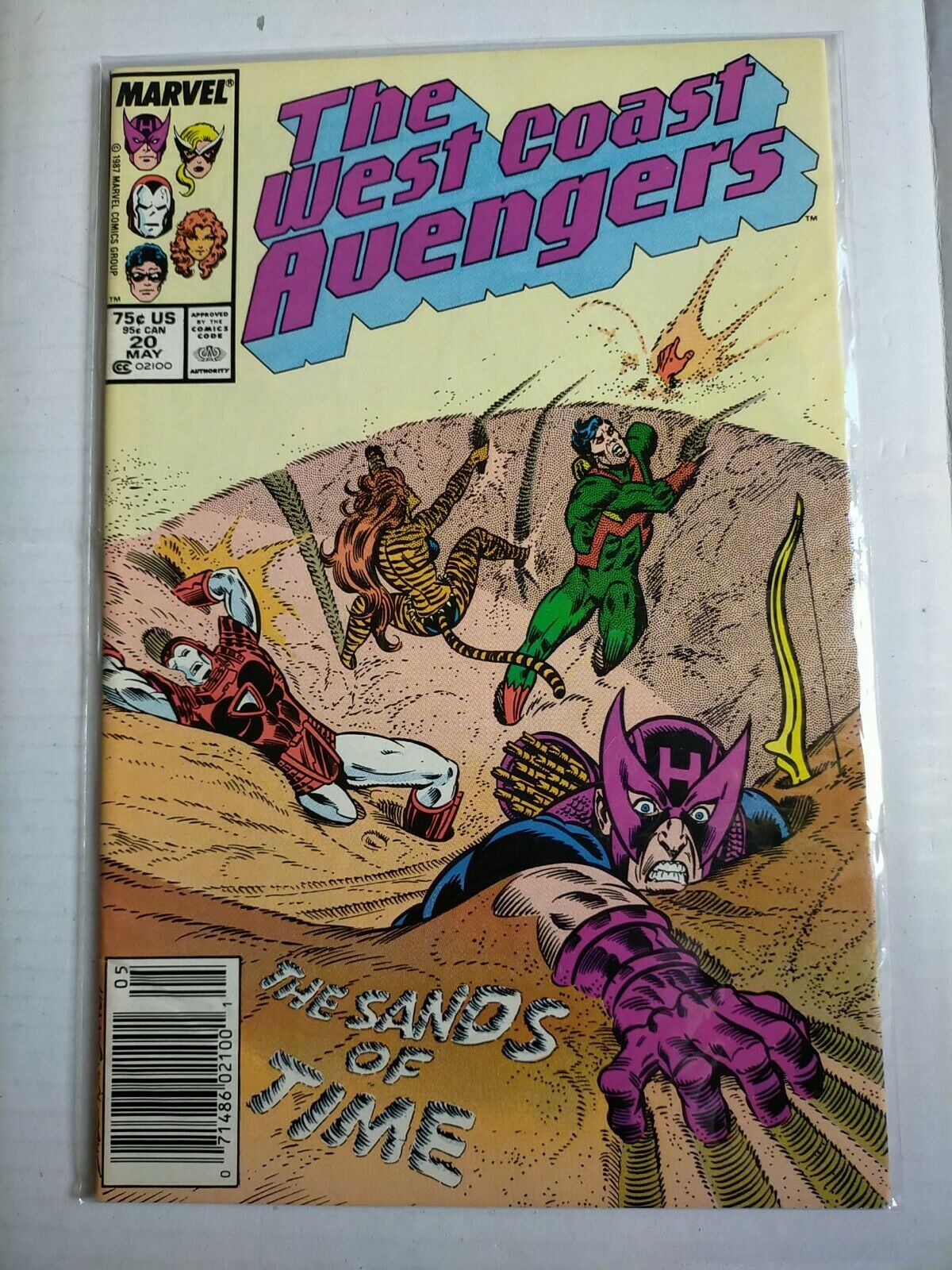 Marvel 1986 May 20 The West Coast Avengers Comic The Sands Of Time