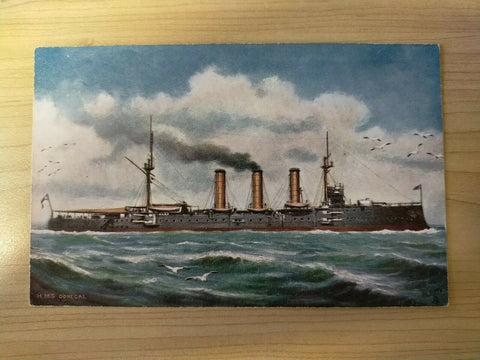 British Tuck's Vintage HMS Donegal 'Our Ironclads' Series IV Ship Postcard