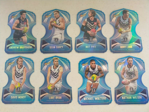 2020 Select Footy Stars Ice Blue Die Cut Fremantle Dockers Team Set Of 8 Cards