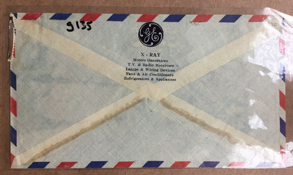 Thailand 1960s General Electrics Airmail Cover Bangkok To England