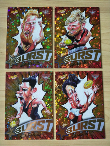 2020 Select Footy Stars Explosion Starburst Team Set Essendon