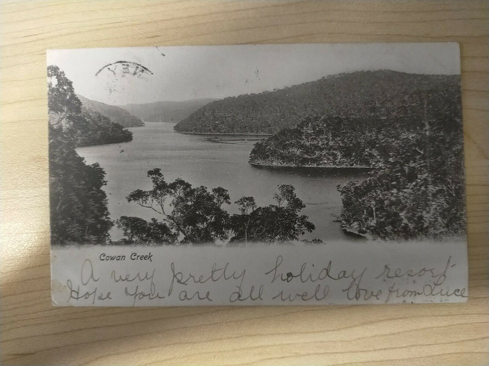 Australia 1904 Vintage Postcard Cowan Creek Unpaid NSW Tax Due Newmarket Sydney