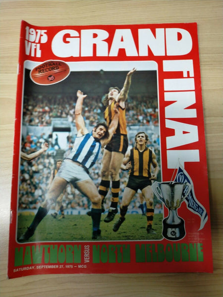 VFL 1975 Lot of Football Records - North Melbourne Premiership Year