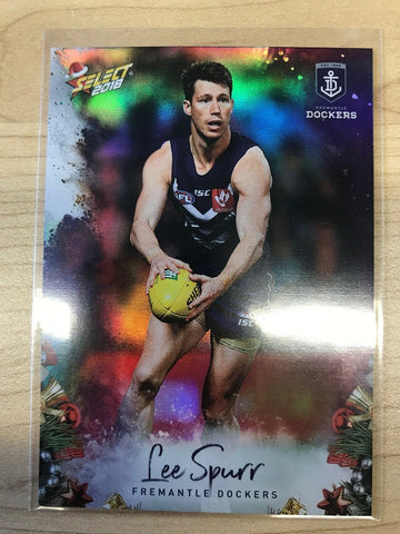 AFL 2018 Select Christmas Holofoil Card X70 - Fremantle, Lee Spur