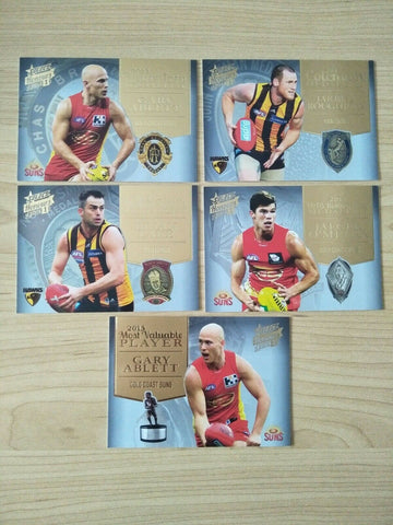 2014 AFL Select Honours 1 Medalist Set Of 5 Cards