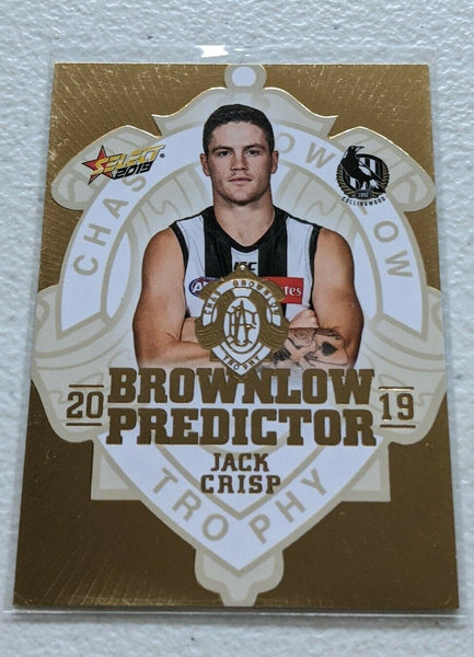 2019 SELECT FOOTY STARS JACK CRISP BROWNLOW PREDICTOR Collingwood 208/225