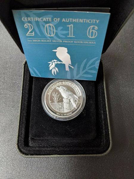 Australia 2016 Royal Australian Mint $1 Kookaburra 1oz High Relief Silver Proof