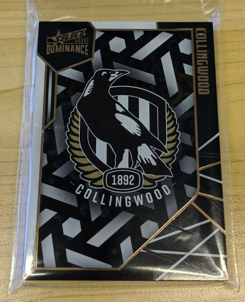 2020 AFL Select Dominance Holographic Parallel Team Set Collingwood Magpies