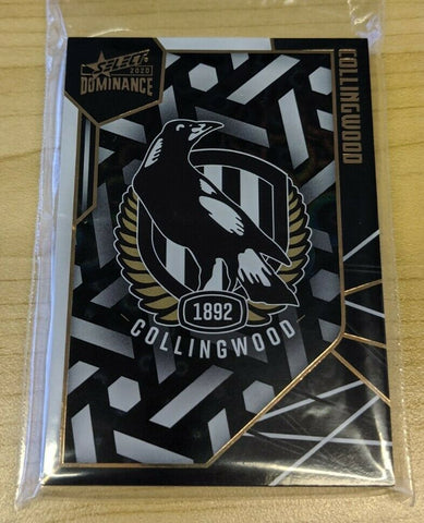 2020 AFL Select Dominance Holographic Parallel Team Set Collingwood Magpies