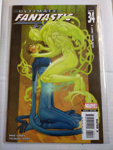 Marvel Comic Book Ultimate Fantastic Four God War: Part 2 No.34