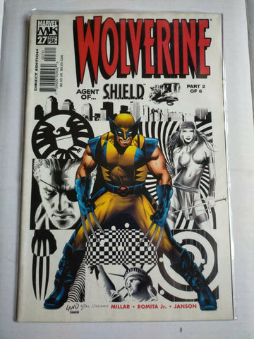 Marvel MK Comic Book Wolverine No.27 Agent Of S.H.I.E.L.D. Part 2 of 6