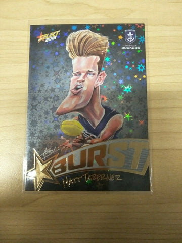 Select 2018 Black Starburst Matt Taberner Fremantle No. 547/600