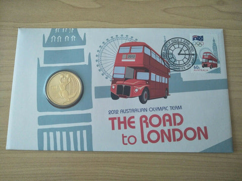 2012 Australian $1 The Road To London PNC 1st Day Issue