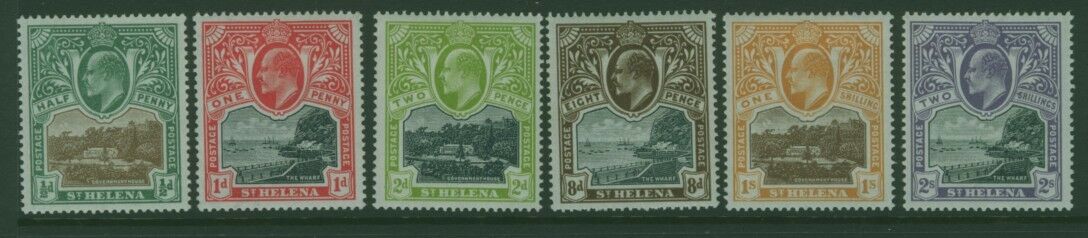 St Helena SG 55/60 1903 KEV11 Set of 6 MLH