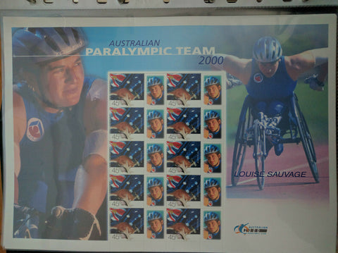 Australia Post 2000 Paralympic Team Louise Sauvage