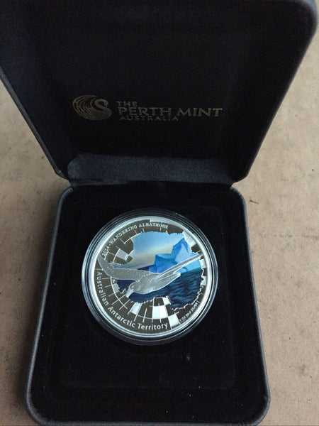 2014 Australian Antarctic Territory $1 Wandering Albatross 1oz Silver Proof Coin