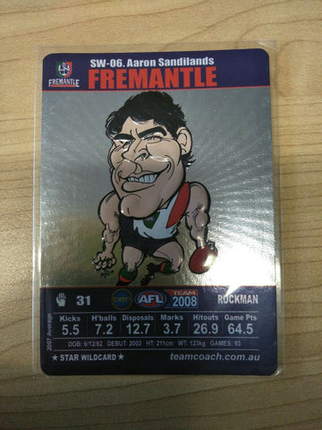 2008 Teamcoach Star Wildcard Aaron Sandilands Fremantle Dockers SW-06