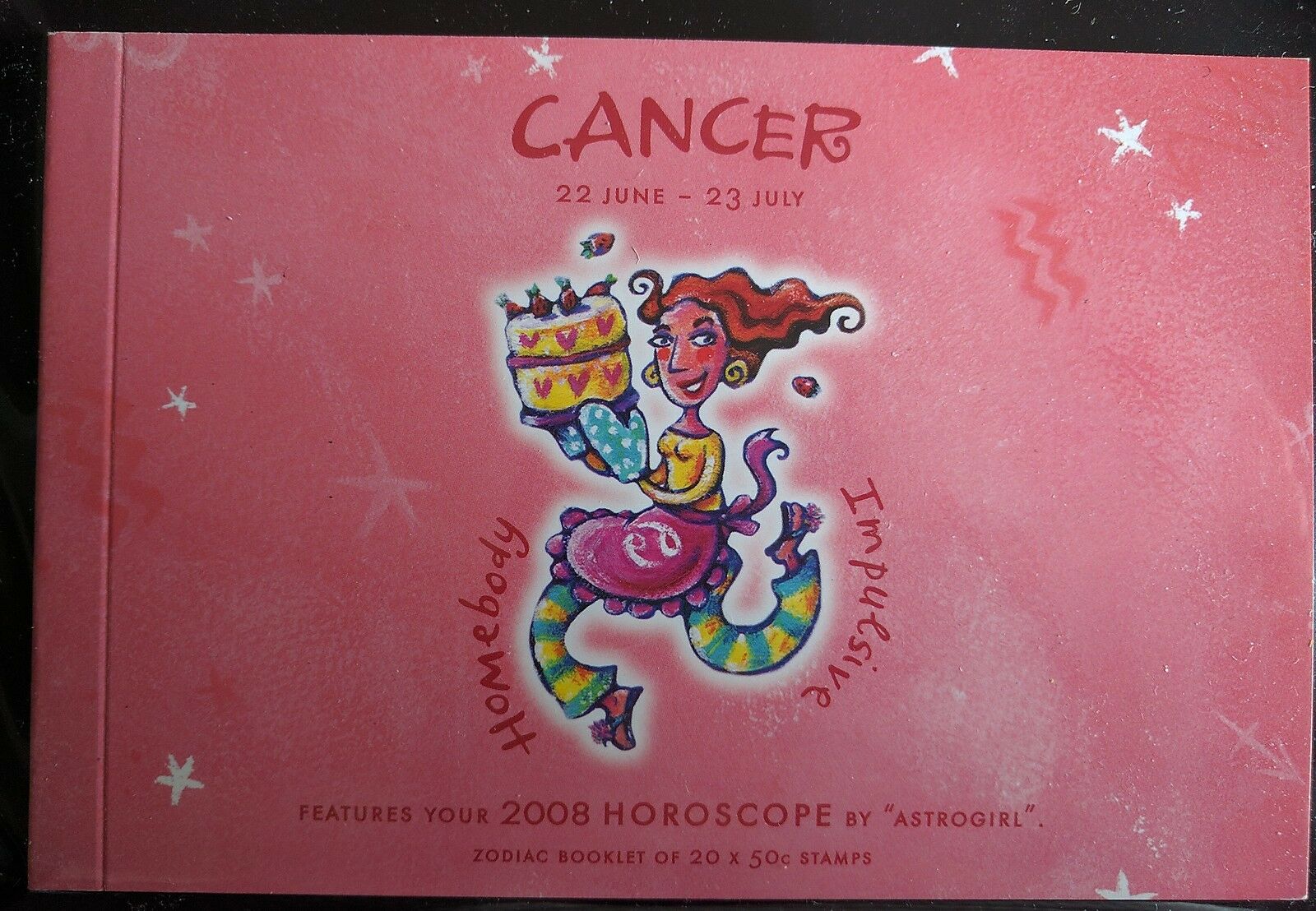 Australia Zodiac Cancer crab constellation star Prestige Stamp Booklet PB148