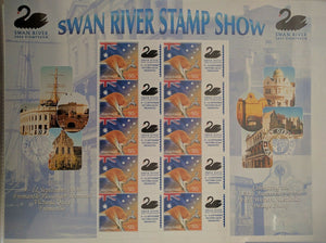 Australia 2004 Swan River Stamp Show 150th Anniversary of First WA Stamp birds