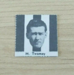 VFL 1956 Argus Newspaper Fireside Footballers Collingwood M Twomey Football Card