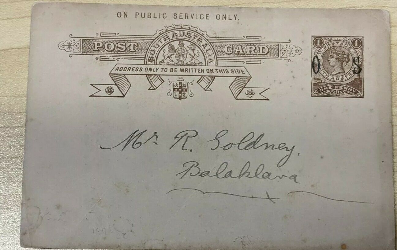 SA South Australia Official Postcard Agricultural Bureau ships lighthouses