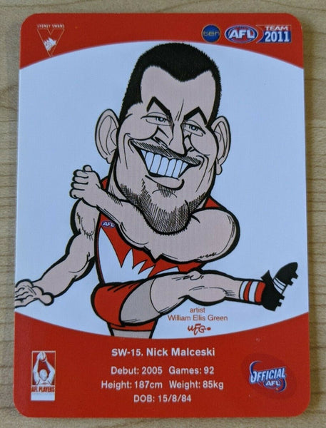 2011 Teamcoach Sample Star Wildcard SW-15 Nick Malceski Sydney