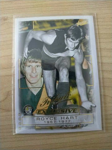 2002 Select Exclusive Gold Tribute Card Royce Hart Richmond TC1