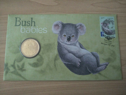 2011 Australian $1 Bush Babies Koala PNC 1st Day Issue