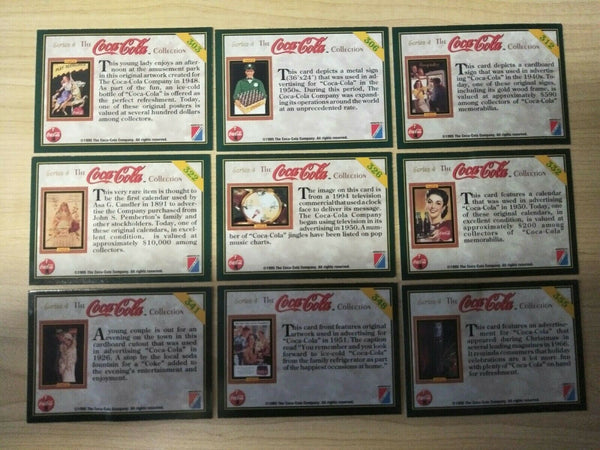 Coca-Cola 1995 Collection of 18 different Series 4 cards