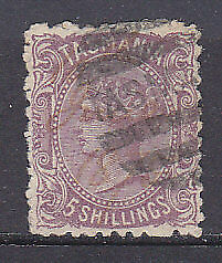 Tasmania Australian States SG 149 5/- purple side face Used