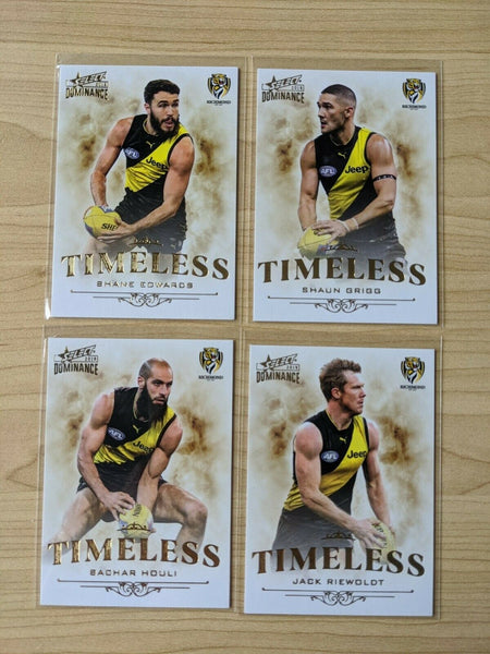 2019 Dominance Timeless Richmond Four Cards Edwards, Grigg, Houli, Riewoldt