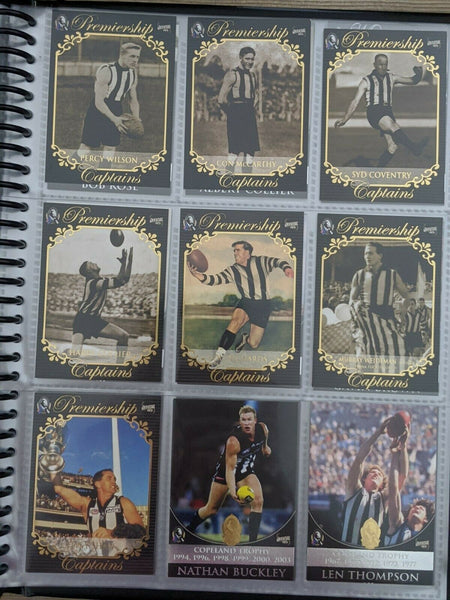 Collingwood AFL Hall Of Fame Card Collection (110)+ 9 Signatures Limited 66/250