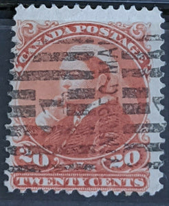 Canada SG 115 20c Vermilion Stamp Used