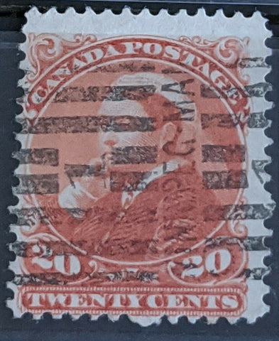 Canada SG 115 20c Vermilion Stamp Used