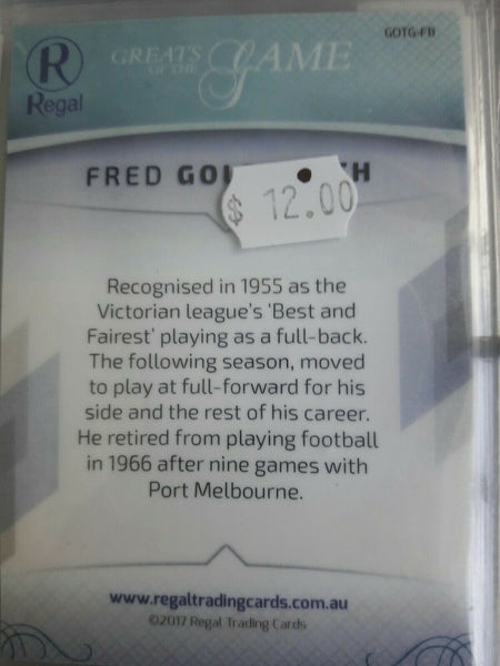 Greats Of The Game Fred goldsmith