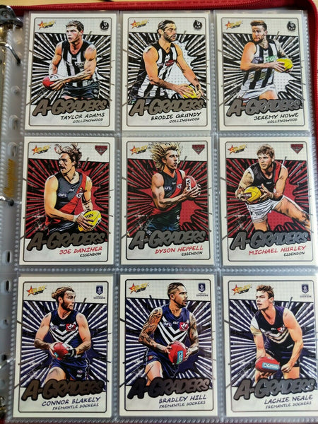 2018 AFL Select Footy Stars A Graders Complete Set