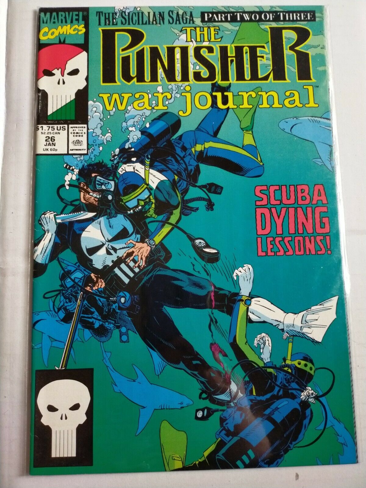 Marvel Comic Book The Sicilian Saga 2/3 The Punisher War Journal No.26 Jan 1991