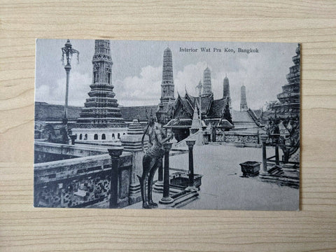 Thailand Postcard Interior Wat Pra Keo Bangkok Mint