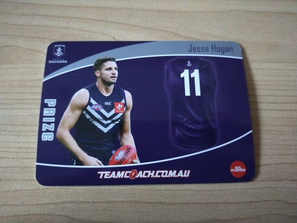 2020 Teamcoach Prize Football Card Jesse Hogan Fremantle P-06b