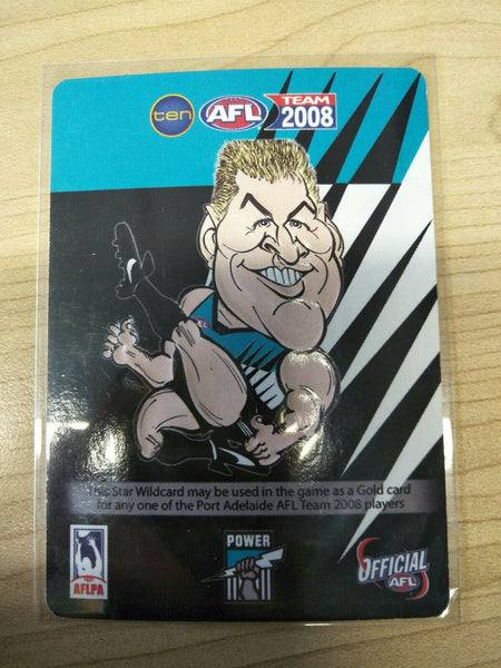 2008 Teamcoach Star Wildcard Kane Cornes Port Adelaide SW-11