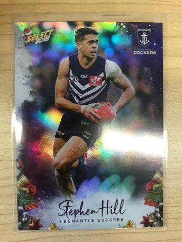 AFL 2018 Select Christmas Holofoil Card X64 - Fremantle, Stephen Hill