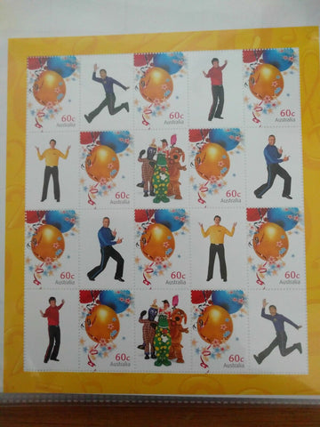 Australia 60c SES Souvenir Sheet - The Wiggles. Children music