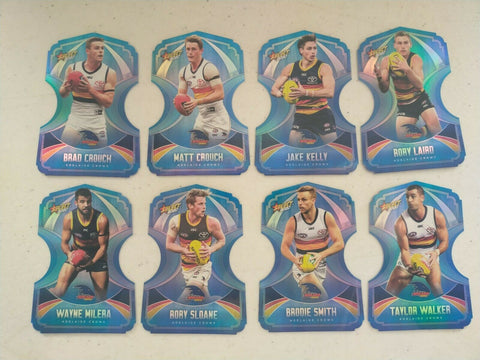 2020 Select Footy Stars Ice Blue Die Cut Adelaide Crows Team Set Of 8 Cards