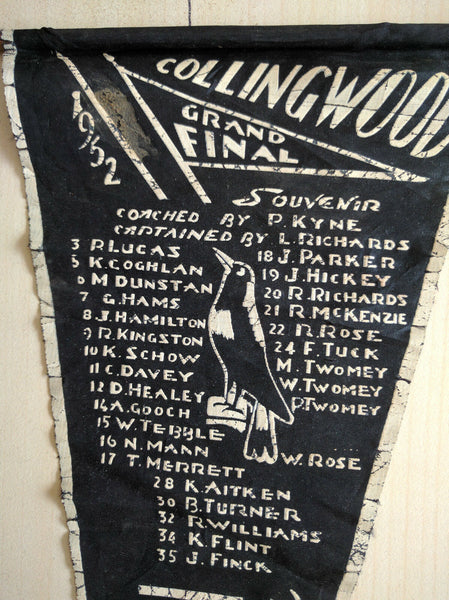 VFL 1952 Collingwood Football Club Grand Final Flag Rare