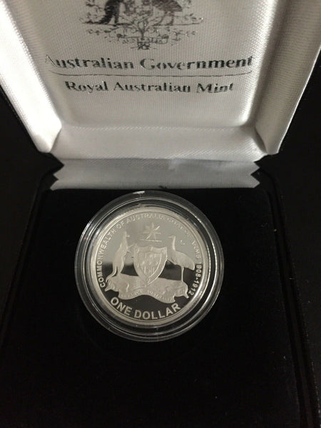 2008 Original Coat Of Arms $1 Silver Proof Coin