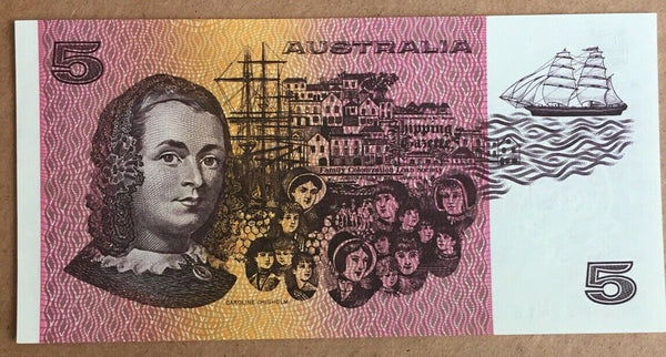 R213L 1991 Australia $5 Fraser Cole Five Dollars Last Prefix QPG